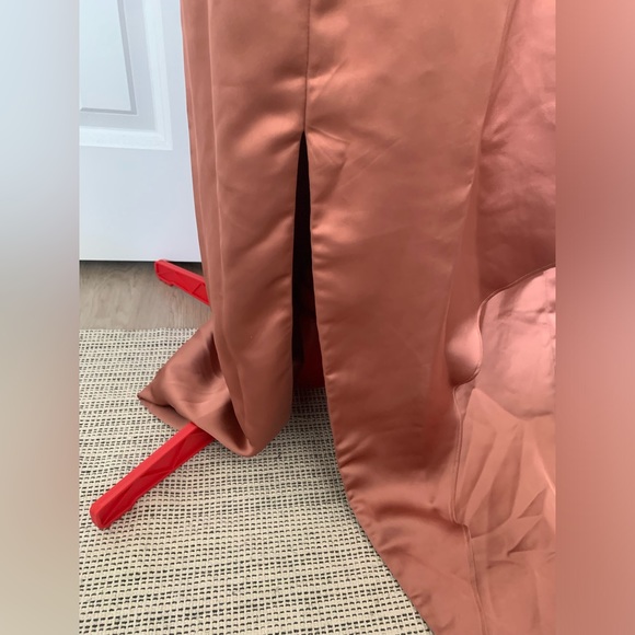 Light nude pink H&M maxi dress with open back size 6 - Picture 8 of 12